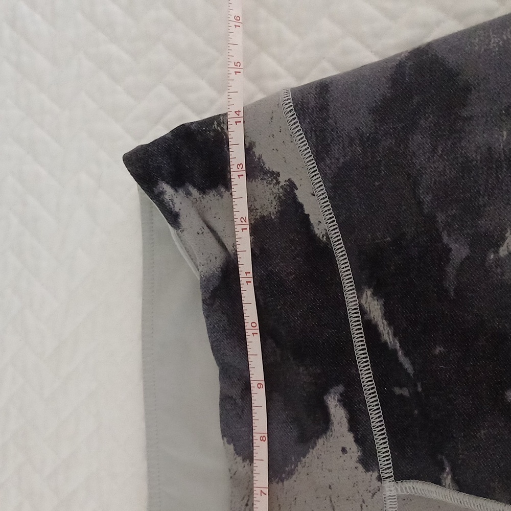 🔥🔥🔥Lululemon Wunder Under floral platoon Silver spoon cropped leggings 8 grey - Picture 3 of 13